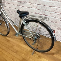 【大人用】整備済中古自転車 ブリヂストン 27型タフループL型 銀色 <自転車のオオムラ 静岡店> の画像