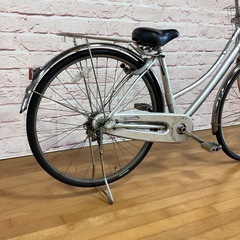 【大人用】整備済中古自転車 ブリヂストン 27型タフループL型 銀色 <自転車のオオムラ 静岡店> の画像