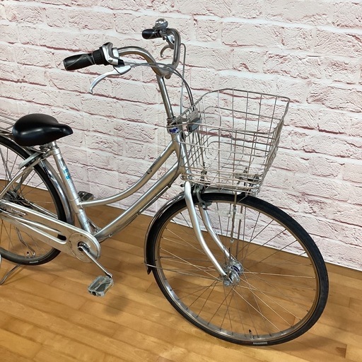 【完売御礼】【大人用】整備済中古自転車 ブリヂストン 27型タフループL型 銀色 <自転車のオオムラ 静岡店> 