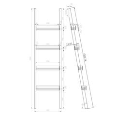 〈新品未使用〉シェルフ 飾り棚 / ホワイトの画像