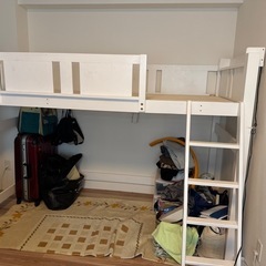 天然木ロフトベッド（シングル）引き取り希望｜1万円｜早めに引き取...