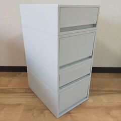 【値下げ】MUJI 小物収納ケース ホワイトグレー ４点