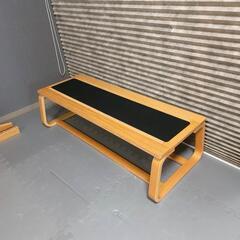 無印良品　オーク材　リビングでもダイニングでも使えるテーブル　ベンチ セットの画像