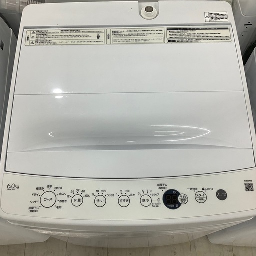 安心の1年保証付き！　ORIGINAL BASIC 全自動洗濯機　6.0kg 2023年製　50hz/60hz 【トレファク堺福田店】