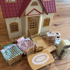 シルバニアファミリー　赤い屋根のおうち　家具セット