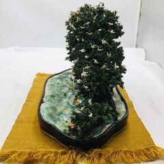 【❗️✨️精巧ジオラマオブジェ✨️❗️】鶴と大樹の立体模型／手作り工芸品／インテリア装飾品✨の画像