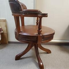 稀少】イタリア製 アンティークチェア 回転式