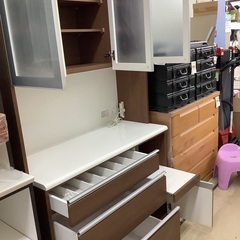 ニトリ キッチンボード クロード W120cm 管C250512AK (ベストバイ 静岡県袋井市)の画像