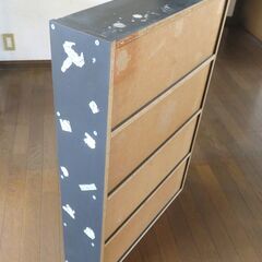 本棚(黒)の画像
