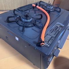 プロパン　ガスコンロ [2口/右強火] IC-S87BM-2R ...