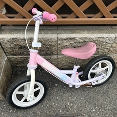 【中古】ディズニープリンセス 子供用自転車（バランスバイク）