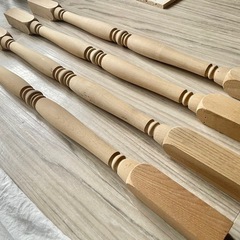 ろくろ飾り柱 木材 DIY 端材 ロクロの画像