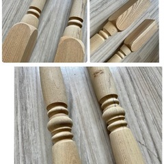 ろくろ飾り柱 木材 DIY 端材 ロクロの画像