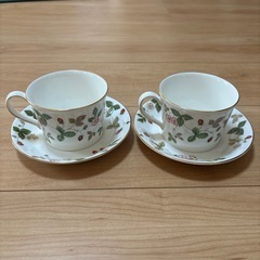 ウェッジウッド ワイルドストロベリーシリーズ 珈琲用２個セット