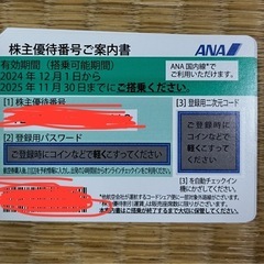 ANA株主優待券