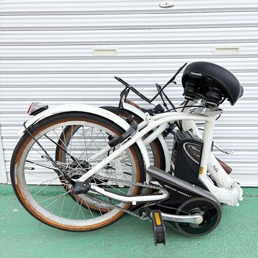 整備済○折り畳み○新規準○パナソニック 電動アシスト自転車