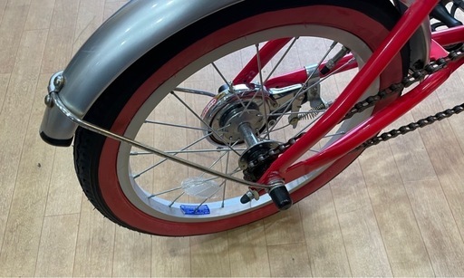 コカコーラ 折り畳み 自転車  レッド コンパクト お洒落 動作ok 防犯登録無し！ 0512-015