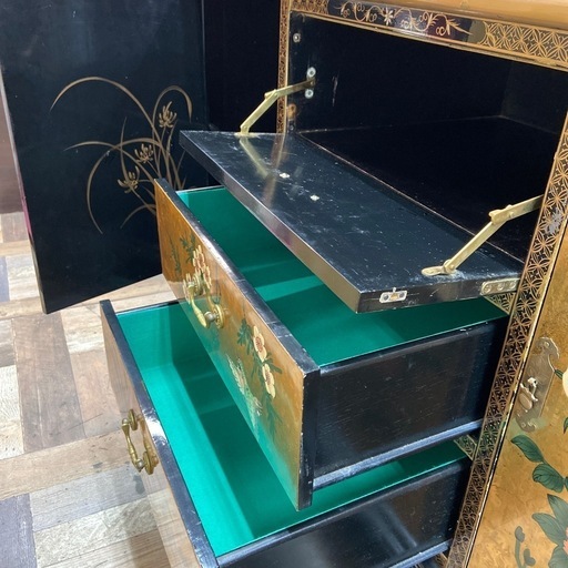 サイドボード　キャビネット　収納　中国美術風　和家具