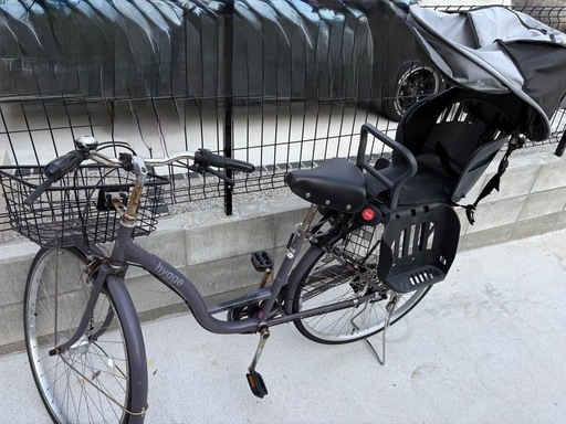 【決まりました】チャイルドシート付自転車27インチ
