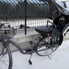 チャイルドシート付自転車27インチ