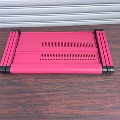折りたたみテーブル パソコンデスク アクティブスタンド折り畳み 角度調整 高さ調節 ノートPCスタンド ベッドテーブル コンパクト の画像