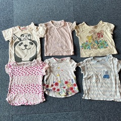 女の子　Tシャツ 80cm 5枚　60cm1枚　6枚セット