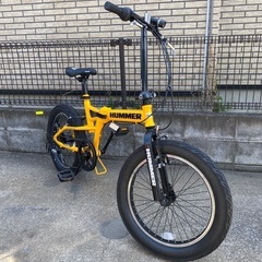 【美品】HUMMER(ハマー) FDB206FAT-BIKE 20インチの画像