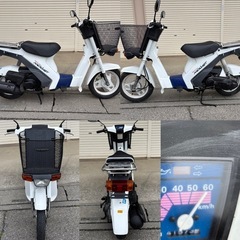 ⭐️スーパーモレ快速2スト⭐️バッテリー・プラグ・シート・エアクリなどなど新品交換⭐️スピードは60km/h確認❗️快調です^_^50cc原付スクーター⭐️の画像