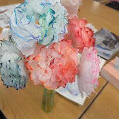 薔薇 造花 手作りの画像