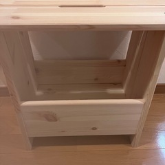【完成品&組み立て前のもののセット】IKEA PERJOHAN ペルヨハン 収納付きスツールの画像