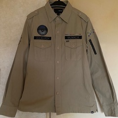 美品hvrleyARMYミリタリーワークシャツジャケットワッペンサバゲーハーレーM65モッズN3B長袖の画像