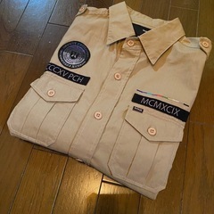 美品hvrleyARMYミリタリーワークシャツジャケットワッペン...