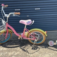 16インチ子供用自転車　補助輪ありの画像