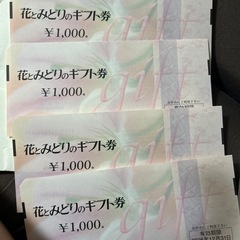 花とみどりのギフト券年内有効