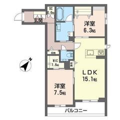 🏢安心の叶えRoom✨『2LDK』さいたま市緑区美園✨敷金礼金無...