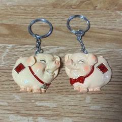 キーホルダー　豚　台湾で購入