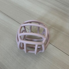 【美品】くすみピンク ボール 歯固め 赤ちゃん おもちゃ