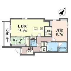 🏢安心の叶えRoom✨『1SLDK』さいたま市緑区美園✨敷金礼金...