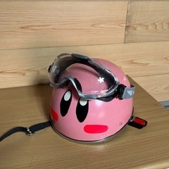 カービィ ヘルメット 自家塗装の画像