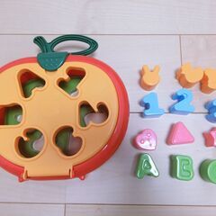 西松屋 型はめパズル りんごのパズル 状態良好