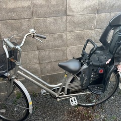 自転車　後ろチャイルドシート付