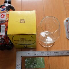 元箱付き サントリー SUNTORY ブランデーグラス 昭和レトロ 当時物 ガラス ウイスキー @2の画像