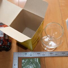 元箱付き サントリー SUNTORY ブランデーグラス 昭和レトロ 当時物 ガラス ウイスキー @2の画像