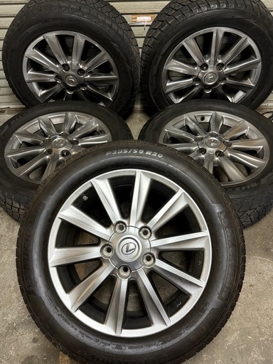 レクサス LX570 285/50R20 純正アルミホイールセット LEXUS レクサス LX570 URJ201W 純正 20インチ ホイール 4本 8.5J