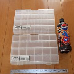 中古 2個セット オーガナイザー2700 仕切りケース DIY 小物 DIY 電子部品 釣り用具 収納 整理整頓 分類 保存の画像