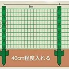 シンセイ アニマルフェンス 1.2m×20m 支柱11本セット AF-1220の画像