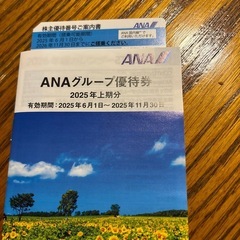 ANA 株主割引券１枚(有効期限:2026/11/30)