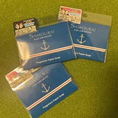 サムライ アクアマリン フレグランスペーパーソープ 30枚入 3セットの画像