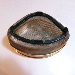 三角コーナー　銅　汚れありの画像
