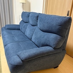 3人掛けソファ ブルー